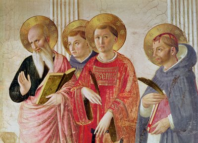 Madonna of the Shadow (detail) by Fra Angelico